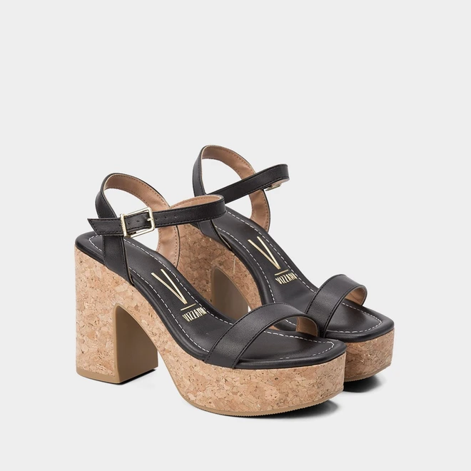 Salto Bloco Sandalias Meia Pata 2019 Arezzo Salto Preto Meia Pata