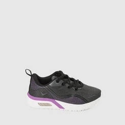 Tênis Vertus Infantil Jogging Grid Roxo & Preto