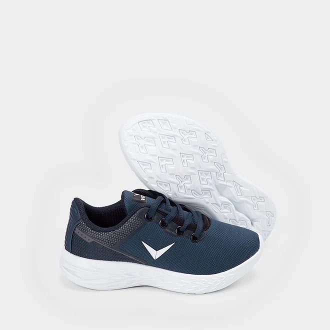 Tênis Infantil Vertus Jogging Detalhe Logo Tecido Marinho