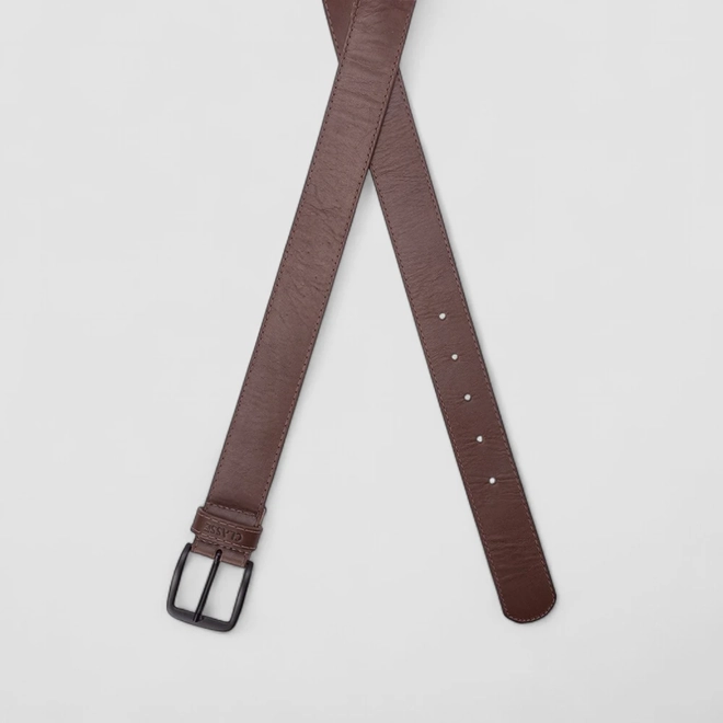 Cinto Masculino Classe Couro Marrom