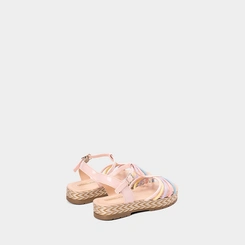 Sandália Infantil Gabrielinha Flatform Multitiras Rosa