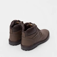 Bota Coturno Masculina Mac & Jac Detalhe Ilhós Marrom