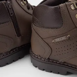 Bota Coturno Masculina Mac & Jac Detalhe Ilhós Marrom