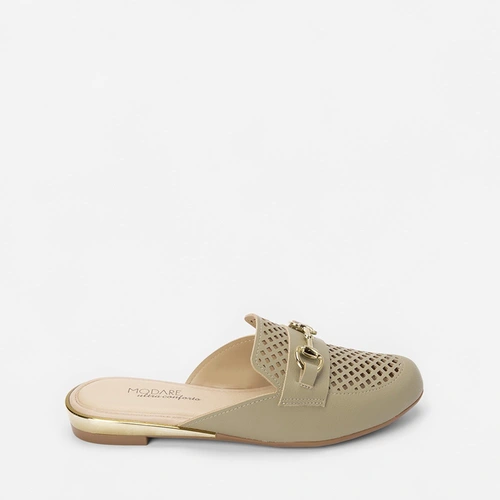 Mule Modare Ultraconforto Vazada Fivela Verde