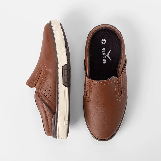 Mule Infantil Vertus Caramelo