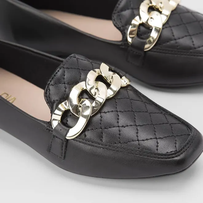 Mocassim Sua Cia Bridão Corrente Preto