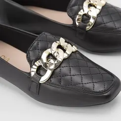 Mocassim Sua Cia Bridão Corrente Preto