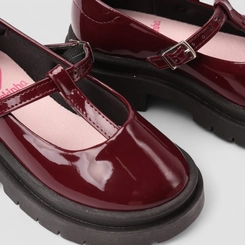 Mocassim Infantil Molekinha Verniz Tratorado Vinho