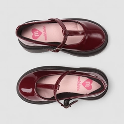 Mocassim Infantil Molekinha Verniz Tratorado Vinho