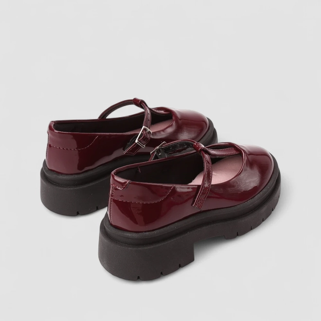 Mocassim Infantil Molekinha Verniz Tratorado Vinho