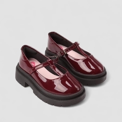 Mocassim Infantil Molekinha Verniz Tratorado Vinho