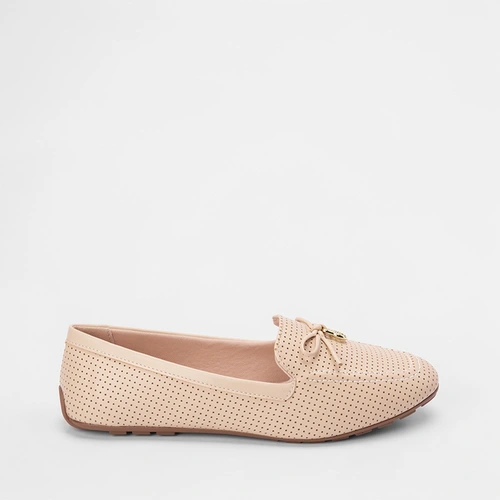 Mocassim Sua Cia Detalhe Perfuros Bege