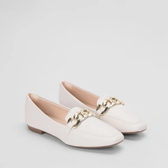 Mocassim Sua Cia Bridão Corrente Off White