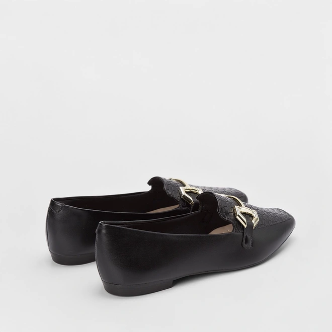 Mocassim Sua Cia Detalhe Bridão & Tressê Preto
