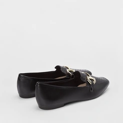 Mocassim Sua Cia Detalhe Bridão & Tressê Preto