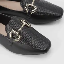 Mocassim Sua Cia Detalhe Bridão & Tressê Preto