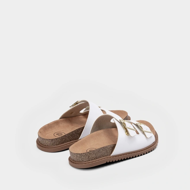 Papete Infantil Molekinha Tira Dupla Fivela Branco