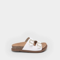 Papete Infantil Molekinha Tira Dupla Fivela Branco
