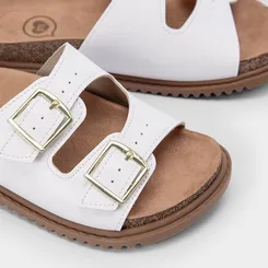 Papete Infantil Molekinha Tira Dupla Fivela Branco