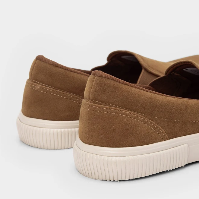 Slip On Masculino Mac & Jac Camurça Caramelo