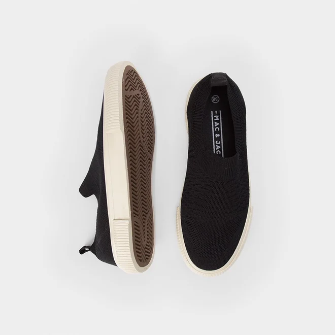 Slip On Masculino Mac & Jac Knit Preto