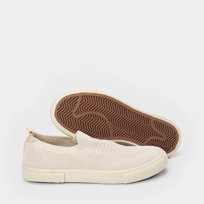 Slip On Masculino Mac Jac Knit Bege