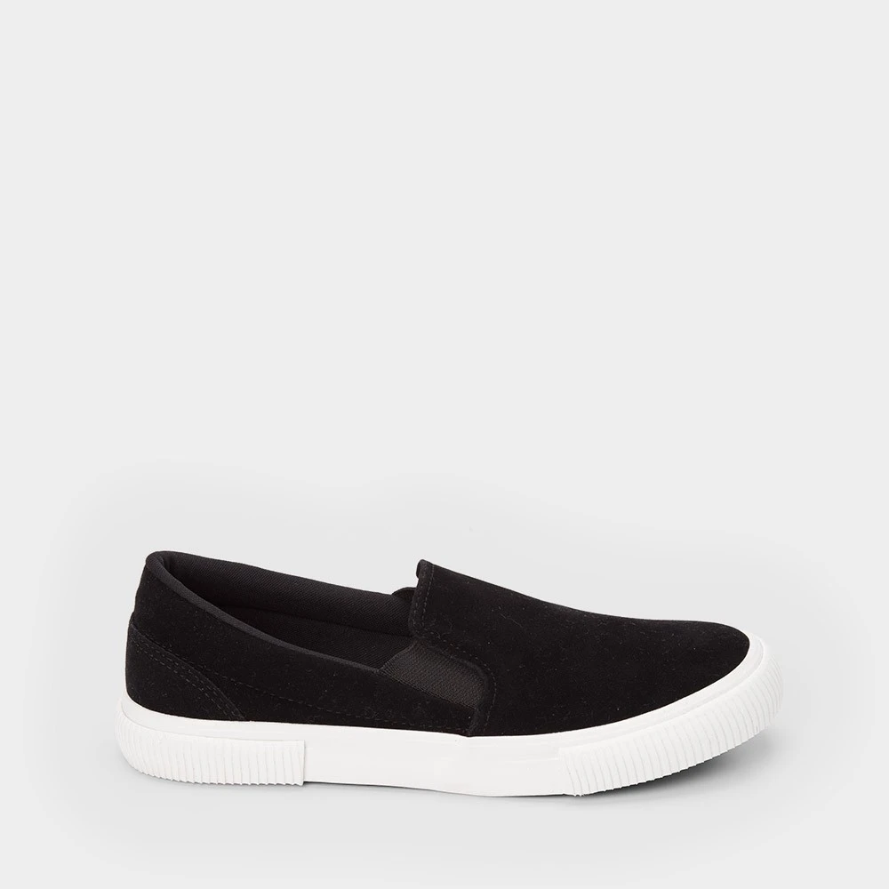 Slip On Masculino Mac & Jac Camurça Preto