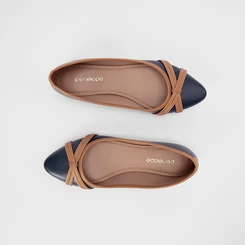 Sapatilha Feminina Penélope Detalhe Tiras Slim Azul