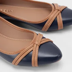 Sapatilha Feminina Penélope Detalhe Tiras Slim Azul
