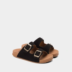 Papete Infantil Vertus Camurça Preto