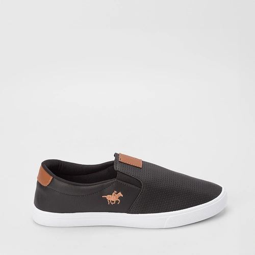 Slip On Polo Energy Detalhe Perfuros Preto