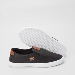 Slip On Polo Energy Detalhe Perfuros Preto