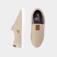 Slip On Polo Energy Detalhe Perfuros Bege