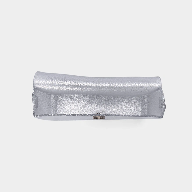 Bolsa Infantil Charmosinha Chic Glitter Coração Prata
