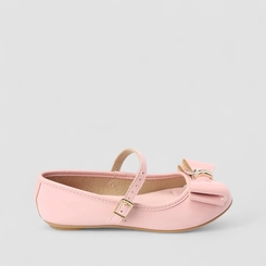 Sapatilha Boneca Infantil Molekinha Verniz Detalhe Laço & Tacha Rosa