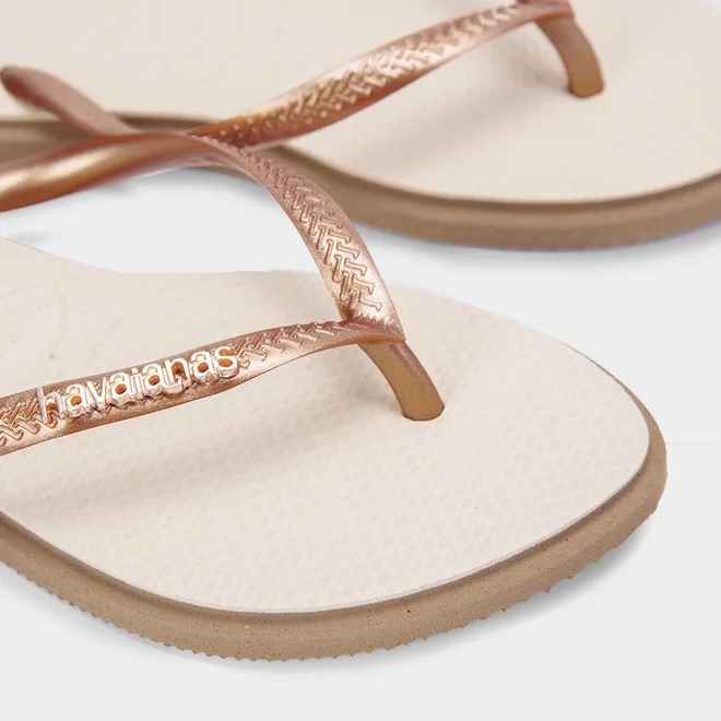 Chinelo Havaianas Slim Point Rose Gold