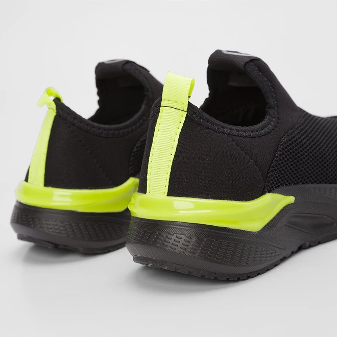 Tênis Infantil Molekinho Slip On Amarelo & Preto