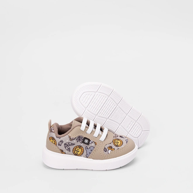 Tênis Bebê Molekinho Casual Safari Bege