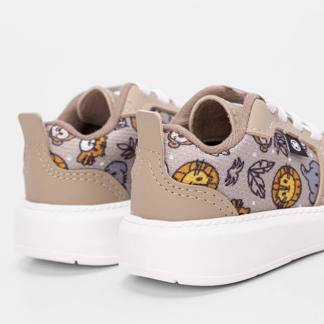 Tênis Bebê Molekinho Casual Safari Bege