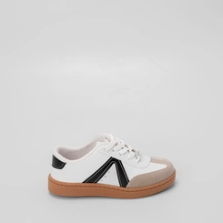 Tênis Infantil Molekinha Casual Recorte Camurça Preto & Branco