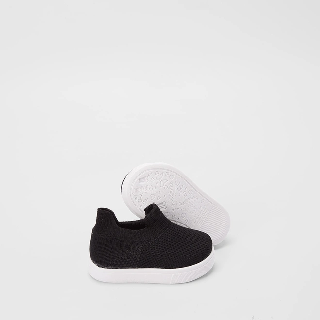 Tênis Infantil Molekinha Bebê Slip On Preto