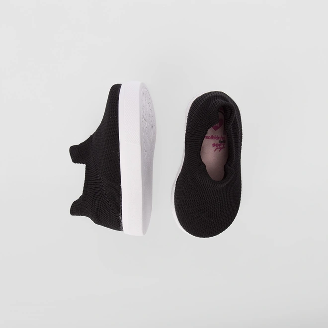 Tênis Infantil Molekinha Bebê Slip On Preto