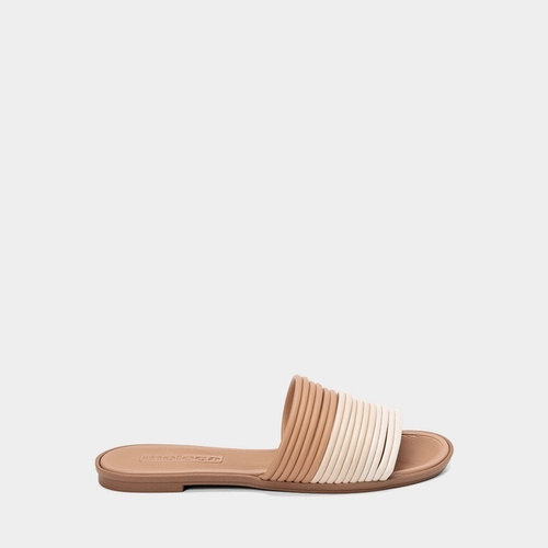 Rasteira Feminina Moleca Multitiras Nude