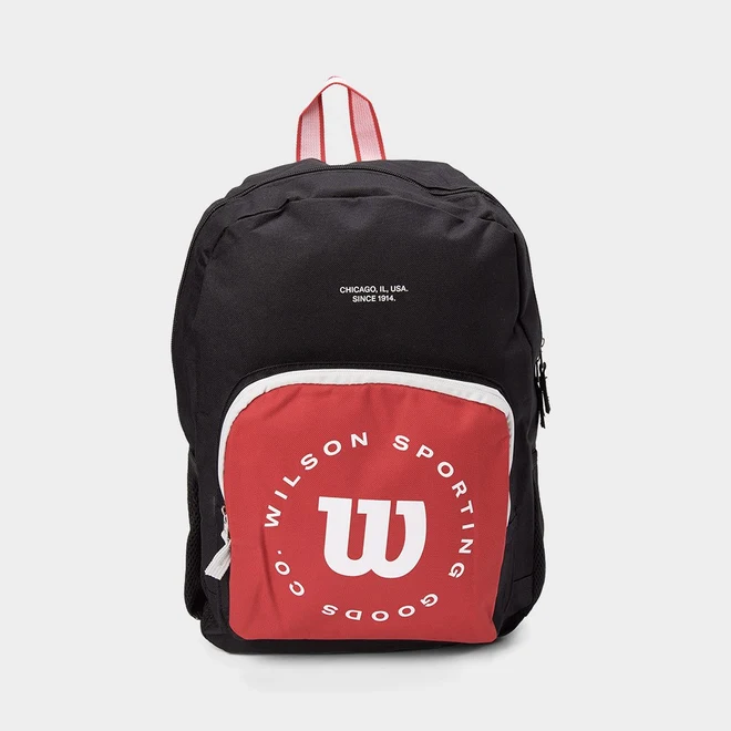 Mochila Wilson Colors Bolso Frontal Vermelho & Preto