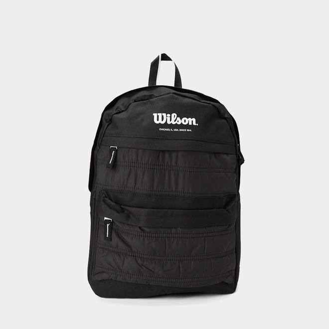 Mochila Wilson Duplo Bolso Frontal Acolchoado Preto