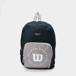 Mochila Wilson Colors Bolso Frontal Cinza & Azul