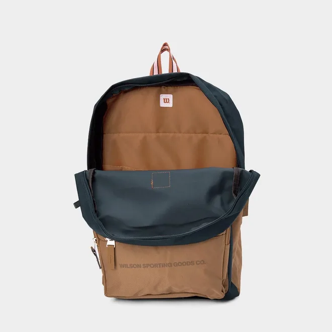 Mochila Wilson Bolso Frontal Basic Caramelo & Azul