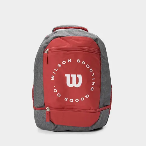 Mochila Wilson Unissex Esportiva Vermelho & Cinza
