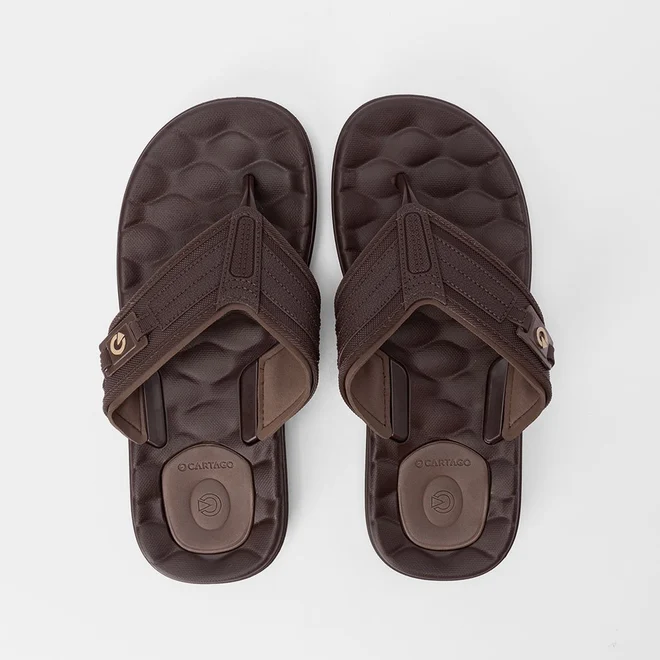 Chinelo Cartago Egeu III Marrom