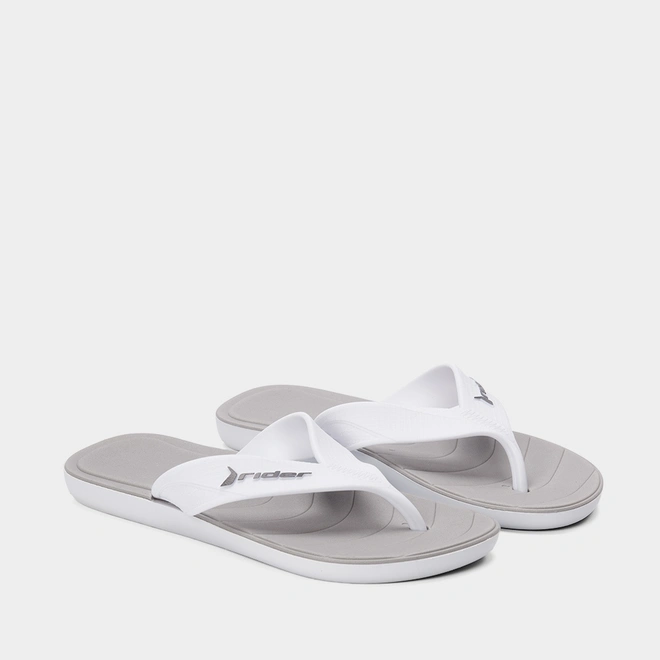 Chinelo Rider Pulse Branco & Grafite